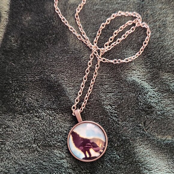 Lane Whitt Jewelry - Wolf Circle Chain Necklace Gift from Author Lane Whitt